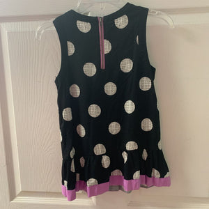 polka dot tunic top
