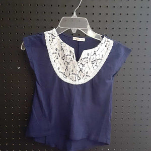 Lace neck top