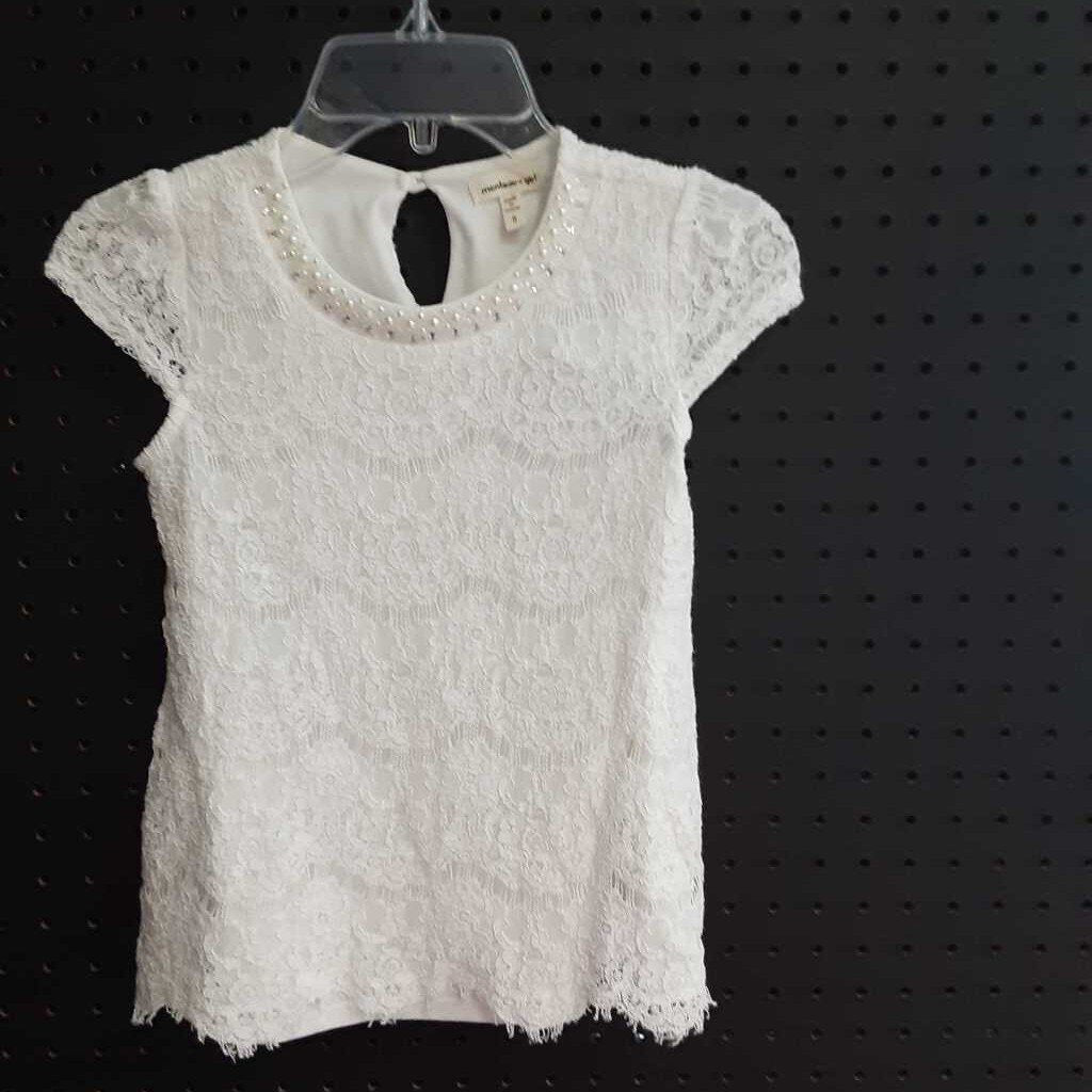 Lace top w/ rhinestones