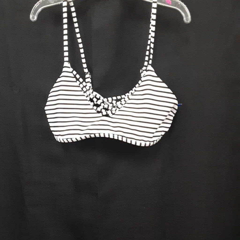 striped swimsuit top