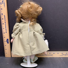 Load image into Gallery viewer, collectible porcelain doll w/ stand
