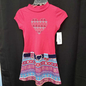 Patterned heart dress