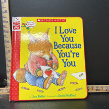 Load image into Gallery viewer, I Love You Because You're You (Liza Baker) -hardcover
