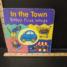 Load image into Gallery viewer, In the Town Baby's First Words -board
