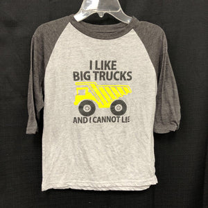 "I Like Big Trucks."dump truck shirt