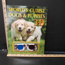 Load image into Gallery viewer, World's cutest dogs &amp; puppies in 3-D (Lisa Regan) -paperback
