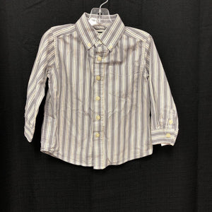 striped pocket button down shirt