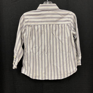 striped pocket button down shirt