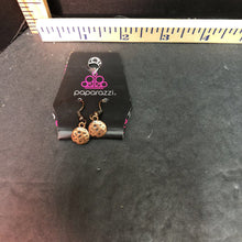 Load image into Gallery viewer, Distressed copper dangle earrings
