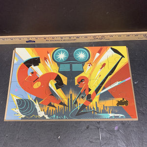 7pk wooden puzzle w/box