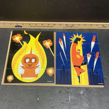 Load image into Gallery viewer, 7pk wooden puzzle w/box
