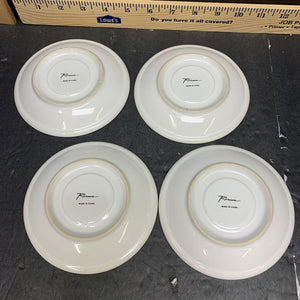 4pk porcelain tea saucers