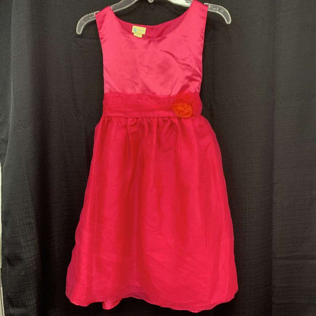 lace flower sleeveless dress
