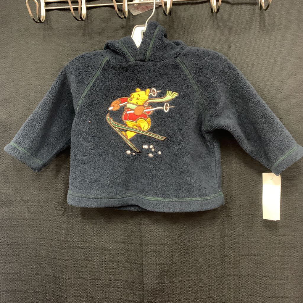 skiing pooh bear sweatshirt