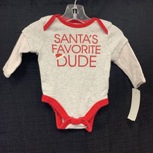 Load image into Gallery viewer, &quot;Santa&#39;s favorite dude&quot; Onesie (Christmas)
