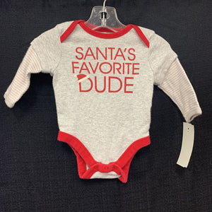 "Santa's favorite dude" Onesie (Christmas)