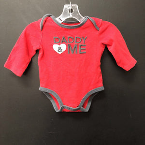 "daddy & me" heart onesie