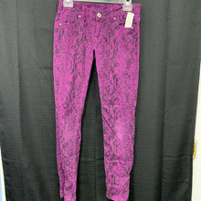 Load image into Gallery viewer, snake skin denim pants

