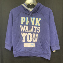 Load image into Gallery viewer, "Pink wants you" hooded sweatshirt with pockets

