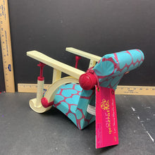 Load image into Gallery viewer, Let's Hang Clip on Chair for 18" doll
