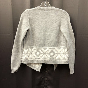 snowflake open sweater