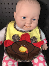 Load image into Gallery viewer, plaid turkey bib(Thanksgiving)
