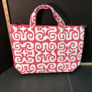 Monogram "P" pattern lunch bag