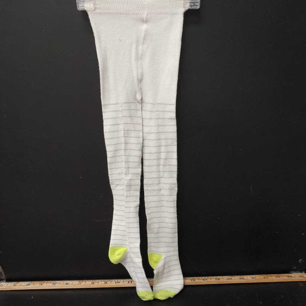 striped footed tights