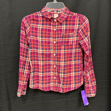 Load image into Gallery viewer, plaid button down top
