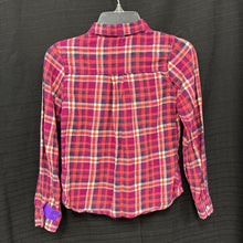 Load image into Gallery viewer, plaid button down top

