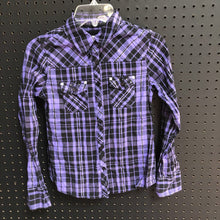 Load image into Gallery viewer, plaid button down top
