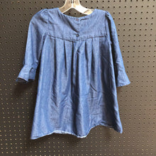 Load image into Gallery viewer, tulle flower denim dress
