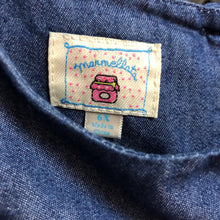 Load image into Gallery viewer, tulle flower denim dress
