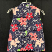 Load image into Gallery viewer, girl's puff flower vest
