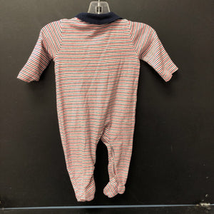 stripe crab button up outfit