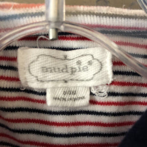 stripe crab button up outfit
