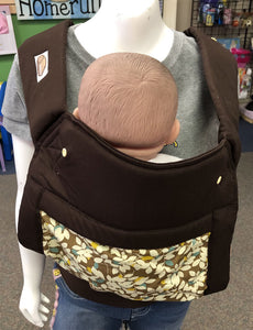 Floral baby body carrier