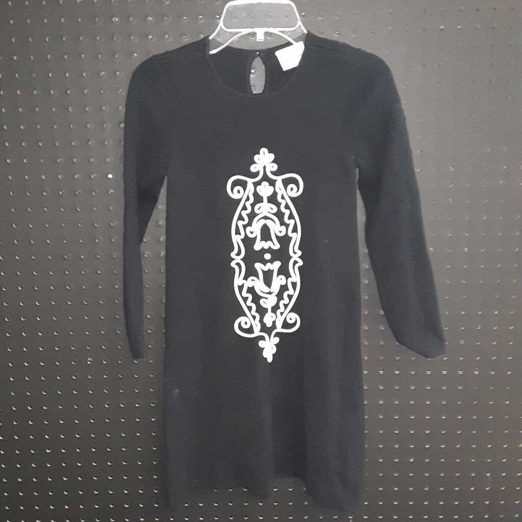 embroidered sweater dress