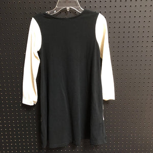 two tone dress w/ pockets