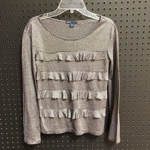 Load image into Gallery viewer, sheer ruffle top
