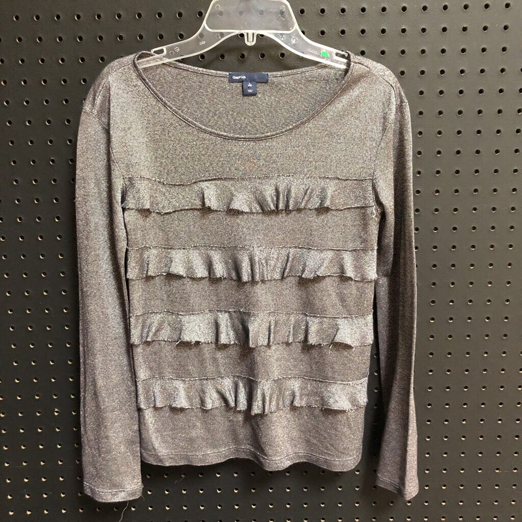 sheer ruffle top
