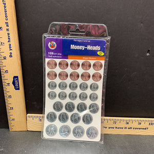 128 per pkg Money-Heads Reward Stickers