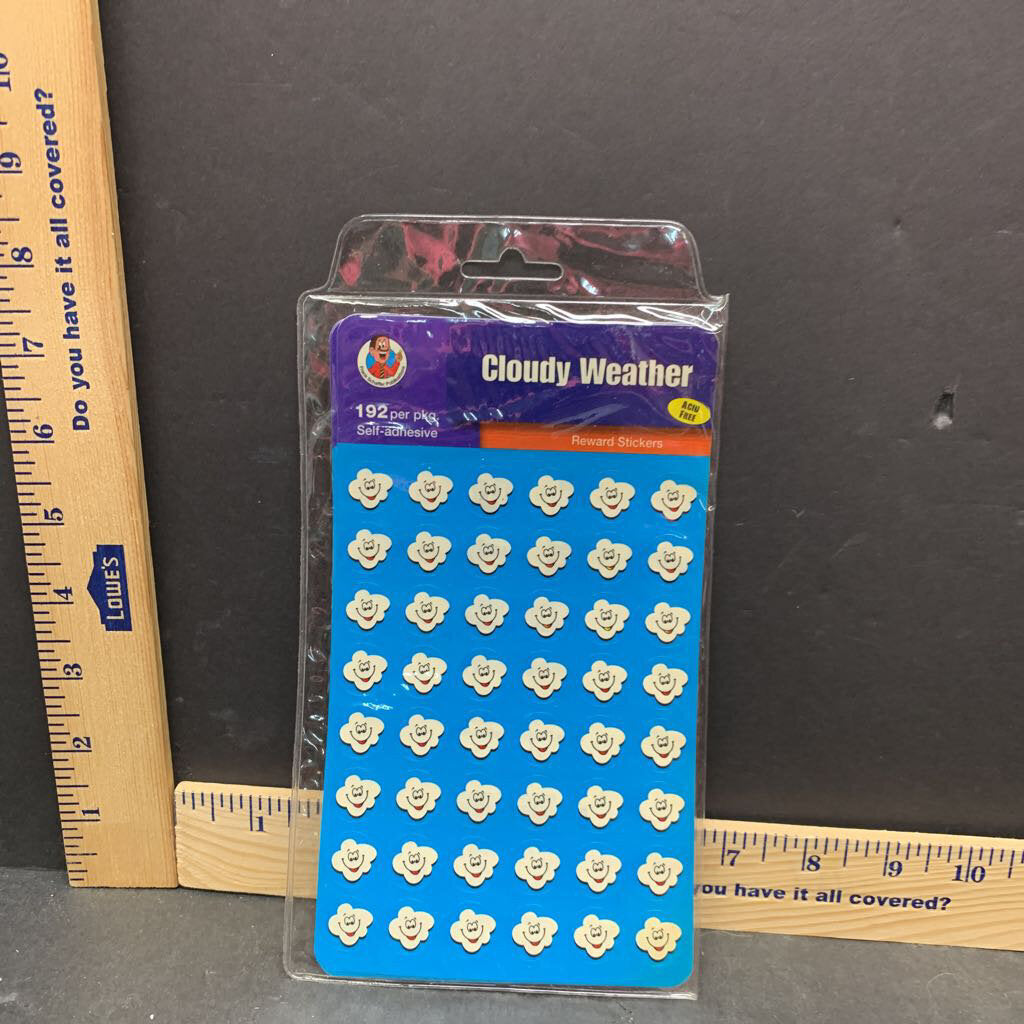 192 per pkg Cloudy Weather Reward Stickers