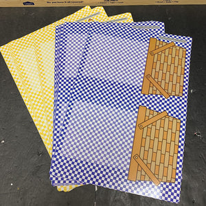 17 gingham picnic baskets sorting mats