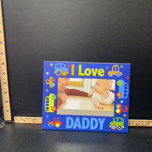 Load image into Gallery viewer, "I Love Daddy" vehicle picture frame
