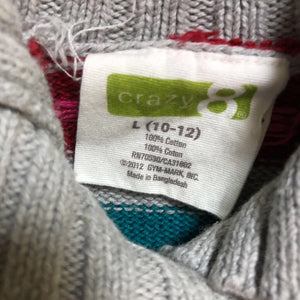 pattern button sweater