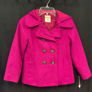 button hooded coat