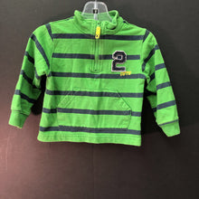 Load image into Gallery viewer, &quot;2 cute&quot; half zip sweatshirt w/pocket
