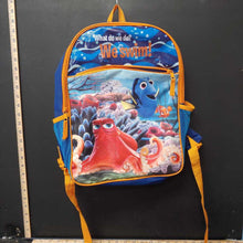 Load image into Gallery viewer, &quot;what do we do? We swim&quot; nemo school bookbag
