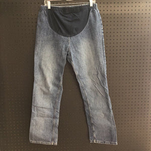 Denim pants w/stretch band
